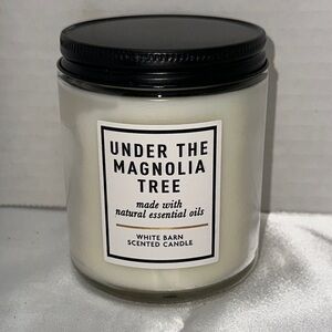 White Barn Under the Magnolia Tree Candle Black Lid Cream Jar Bath & Body Works
